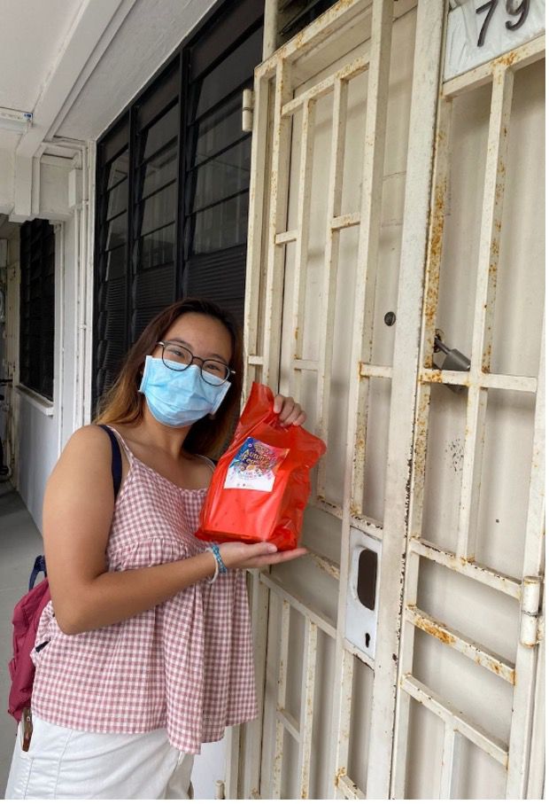 Hui Ping during a Chinese New Year outreach drive